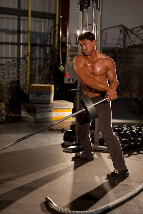 Anchored Bar Half-Turn Swings (Core - Weighted Iron Novice)